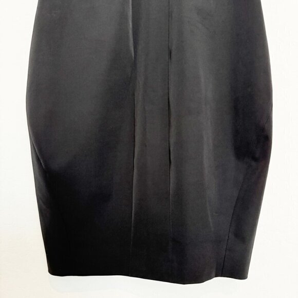 Ted Baker Cap Sleeve Rounded Neckline Sheath Dress Office Work Black Size 4 - Picture 3 of 8